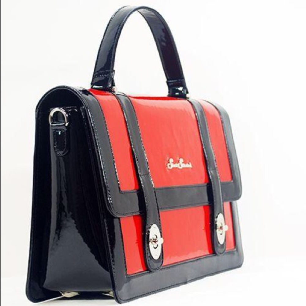 *New* Bettie Bag Red/Black Handbag - Picture 2 of 8